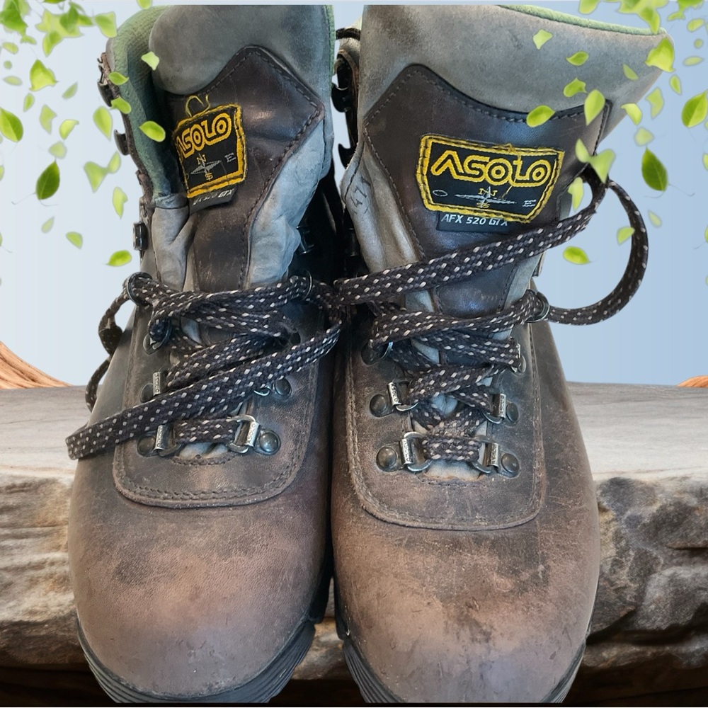 Asolo AFX 520 GVX Women’s Leather and Gortex Hiking Boots in Chestnut, Size 8.5 - Picture 3 of 16